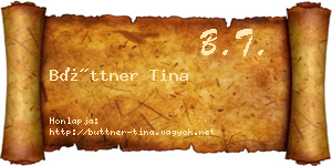 Büttner Tina névjegykártya